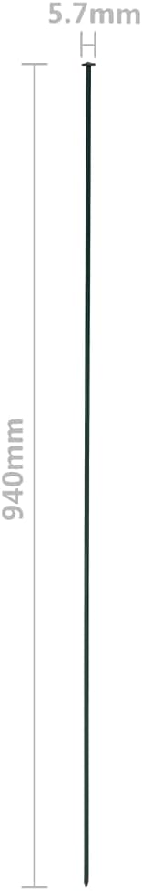 Arched Garden Fence Set 30.5"x30.9" Green, Steel Wire with Powder Coating, Lattice Fence Wall for Patio, Garden, Backyard, Lawn, Includes 5 Fence Panels & 6 Fixing Posts