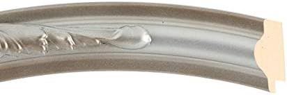 OVALCREST Oval Beveled Wall Mirror for Home Decor - Florence Style - Silver Shade - 40" x 28"