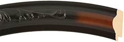 OVALCREST Oval Beveled Wall Mirror for Home Decor - Florence Style - Walnut - 28" x 22"