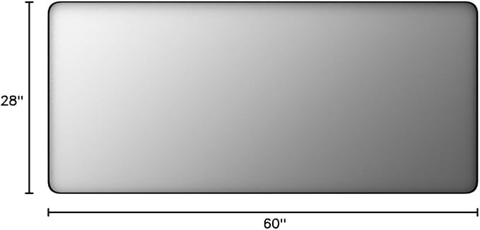 60x28 Black Framed Bathroom Mirror, Large Matte Black Bathroom Vanity Mirror for Wall, Rounded Rectangle Bathroom Mirror, Shatterproof (Horizontally/Vertically)