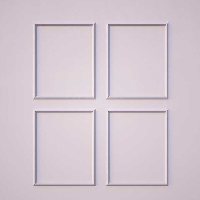 NeatiEase 4 Set Peel and Stick Wall Molding Trim Kit, 16" x20" Premade Wainscoting Panels, Self Adhesive Moulding Panel for Interior Walls Picture Frame