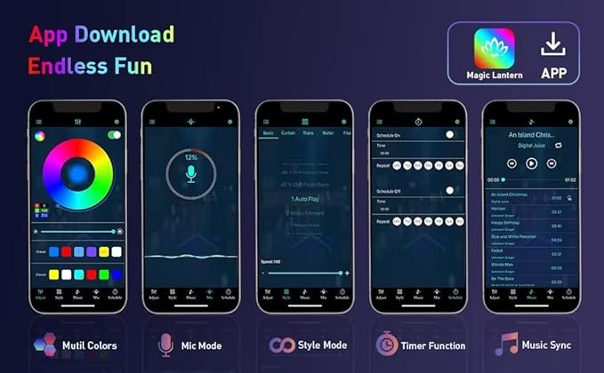 TISOFU Hexagon Lights (8 Pack) LED Wall Panels, RGB Gaming Lights with APP, Smart Modular Panel Hex Tiles Push Glide Expansion Shapes Light