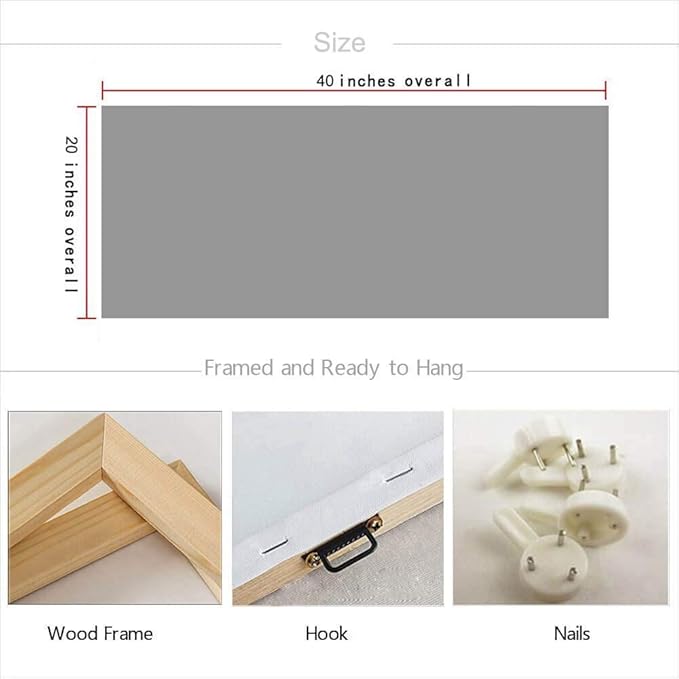 Arjun Blue Abstract Wall Art Canvas for Living Room Teal Ocean Sailboat Textured Bedroom Picture Modern Turquoise Coastal Nautical Painting Large Framed Artwork Home Office Wall Decor, 40"x20"