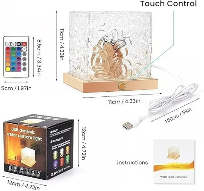 Aurora Dreamscape Projector, Aurora Lampe, for Bedrooms, Living Rooms, & Bathrooms, Light Cordless Rechargeable, 3/16 Colors 4 Modes Northern Lights Lamp with Touch, Remote (16 Colors,Rechargeable)