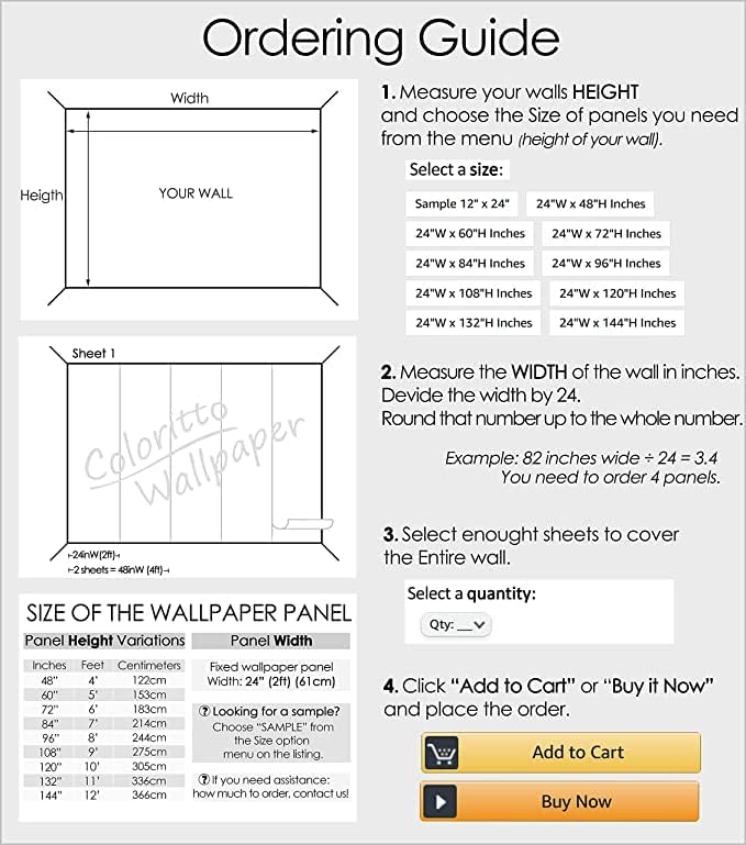 Minimalistic Leaves Wallpaper | Removable Self Adhesive Floral Wallpaper | Scandinavian Peel and Stick Wallpaper (1 roll 24" W x 84" H)