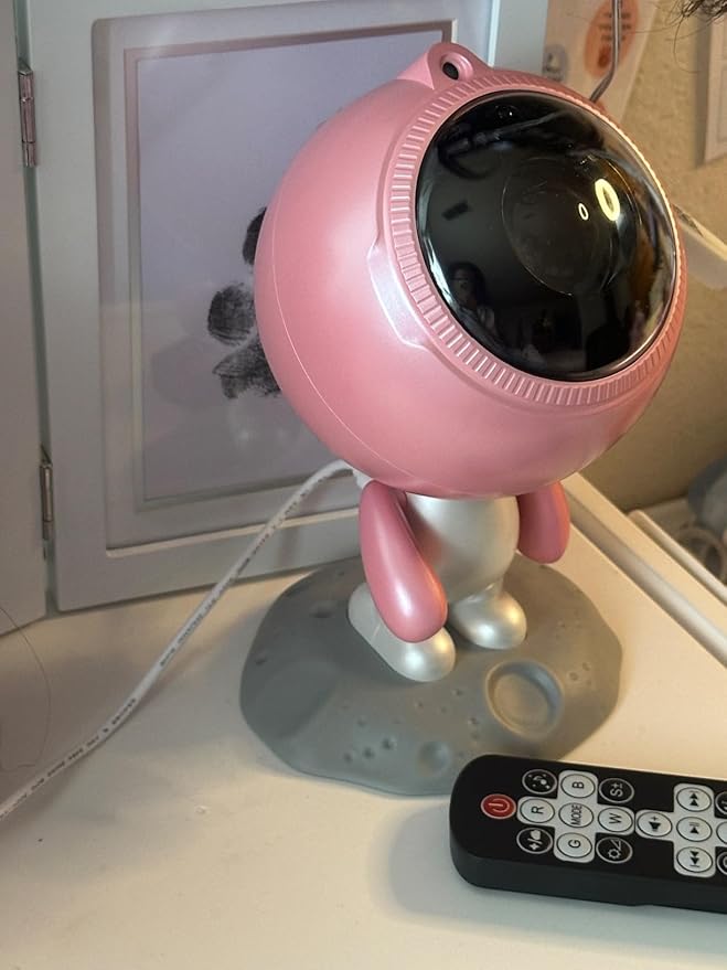AIRIVO Galaxy Projector, Astronaut Star Projector for Bedroom,Nebula Projector Night Light with Bluetooth Speaker & Remote,Room Decor Gifts for Girls,Women,Pink Lovers,Christmas