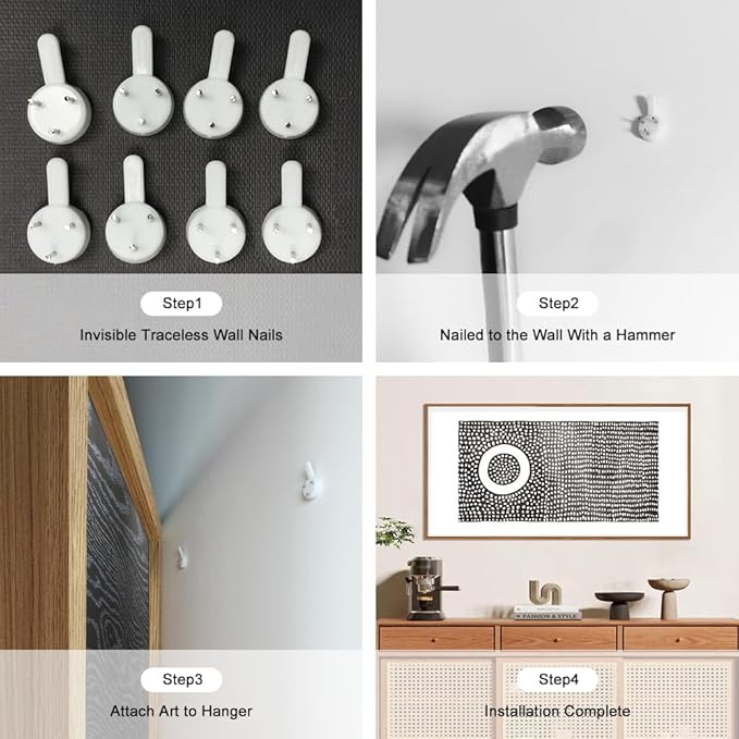 Abstract Round Dot Framed Canvas Wall Art Set,Minimalist Black and White Wall Decor,Neutral Geometric Print,Modern Circle Illustration Mid Century Artwork for Living Room,Bedroom-20 x40