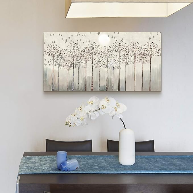 Lapremoly Wall Art For Living Room & Bedroom - Modern Wall Decor - Abstract Trees Landscape Pictures - Canvas Prints - Large Office & Dorm Decor