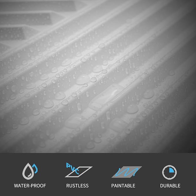 Art3d 33-Pack 3D Wall Panels for Interior Wall Decor, Textured Accent Walls Paneling for Living Room, Bedroom, TV Background, 12"x12" White