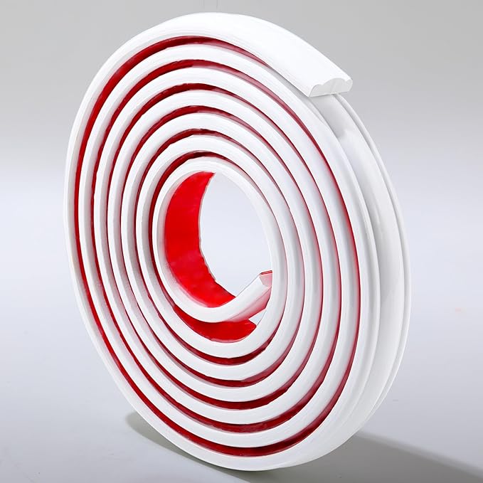 480"L x 1"W Peel and Stick Chair Rail Panel Molding, Pre-Primed Trim for Home Decoration & Wall Protection