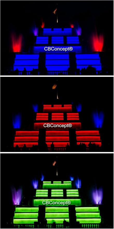 CBConcept UL Listed, 20 Feet,Super Bright 5400 Lumen, Blue, Dimmable, 110-120V AC Flexible Flat LED Strip Rope Light, Commercial Grade, Indoor Outdoor use, Ready to plug n shine