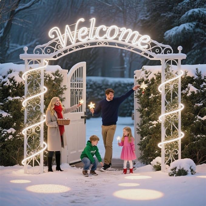 65.6FT Rope Lights for Outside- Bright White Outdoor Use - Accent Lighting Around Features Like Decks, Patios, and Gardens, Emphasizing led Tube Lights Versatility in Creating Ambiance ETL Listed