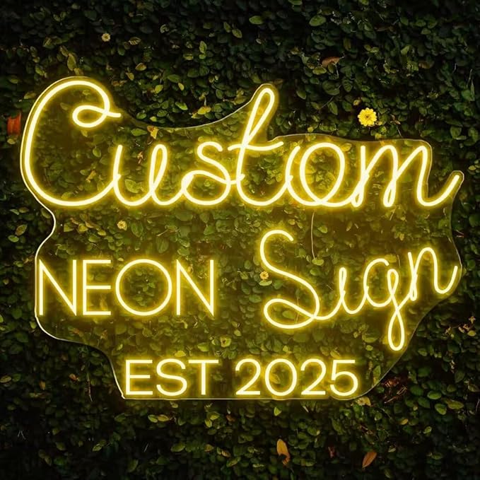 Custom Neon Sign Personalised Neon Signs for Wedding Parties Business Wall Decor Custom Neon Signs Personalised Happy Birthday Neon Sign