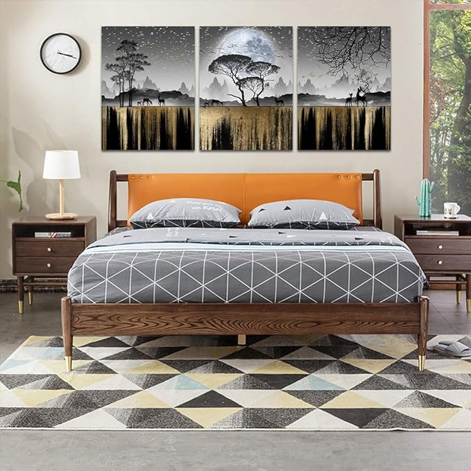 Black And White Wall Art - Family Wall Decor For Living Room, Bedroom, Office, Kitchen - Tree Canvas Art Print - Home Decor Inspiration