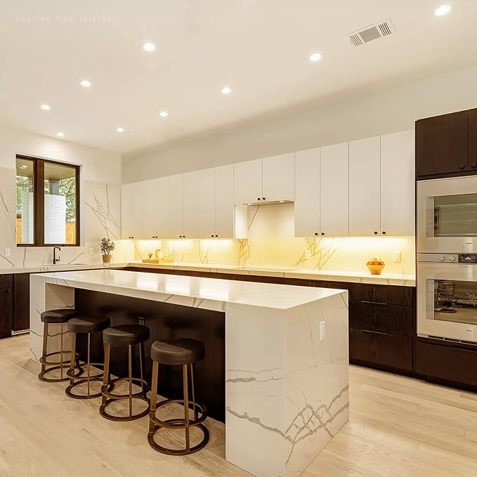 TORCHSTAR LED Safe Lighting Kit, (6) 12 Inch Linkable Light Bars + Motion Sensor + UL Power Adapter, 900LM, Input 100-240V, for Under Cabinet Gun Safe Locker Closet Showcase, 3000K Warm White