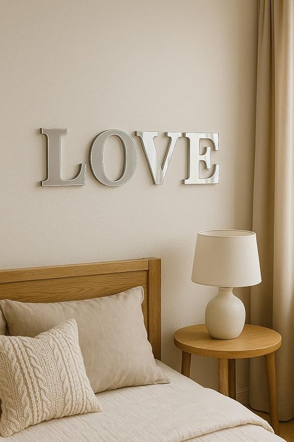 BugyBagy Acrylic Wall Mirror Collection – Silver Plexiglass Decorative Mirrors – Modern Peel-and-Stick Shatter-Resistant Wall Décor for Nursery, Bedroom & Living Room