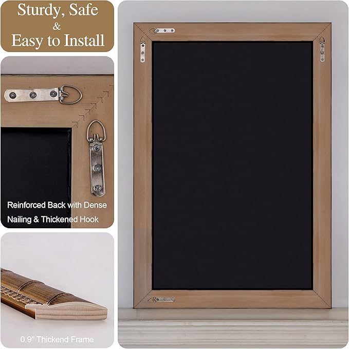 Large Wall Decorative Mirror, 48'' x 24'' Antique Gold Mirror with Bamboo-Joint Design, Rectangular Warm Gold Mirrors for Bathroom, Entryway, Dining Room, Fireplace,Horizontal/Vertical