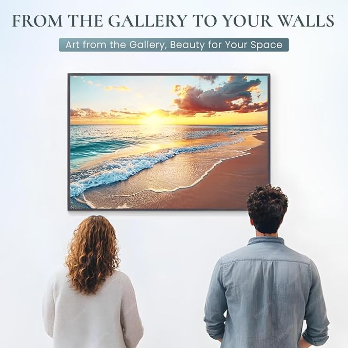 8 Pack Decorative Sound Absorbing Panels, Sound Absorbing Wall Art, 48X32 Inches Acoustic Wall Art for Decoration, Art Acoustic Panels, Acoustic Treatment, Adhesive Included, Sunrise Beach