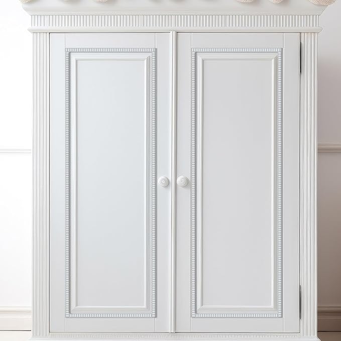 Nuanchu 12 Pcs Unfinished 3D Decorative Wood Trim Molding 15.75 Inch Decorative Wood Molding Cute DIY Trim for Home Wall Cabinet Shelf Window Door(Wavy,14mm)