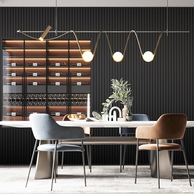 Art3dwallpanels Wood Slat Wall Paneling, 3 Pack WPC Soundproof 3D Wall Panels for Interior Wall Decor, Fluted Textured Panel Wall Slats, Sample