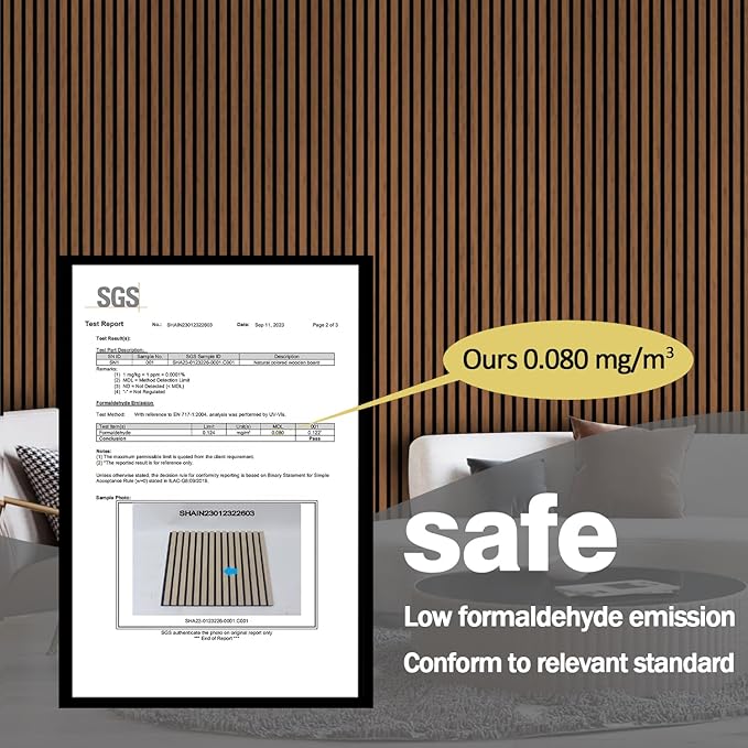 HPINUB 3D Acoustic Panels,Fluted Sound Absorbing Panel with Wood Finish for Stylish Decor and Noise Reduction,Textured Slat Wall Panels Wood Slats for Wall and Ceiling-23.6"x47.2"x2pcs(Walnut)