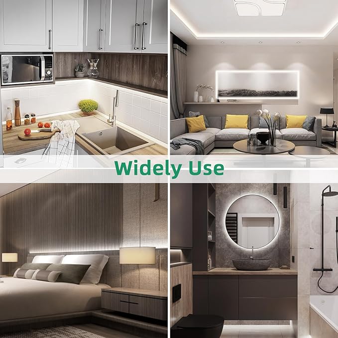 Lamomo LED Neon Lights, 32.8ft White Dimmable LED Rope Lights, 24V Waterproof LED Strip Lights, Silicone 6000K Flexible Neon Light Strip for Bedroom Indoor Home Decor (Power Adapter Included)