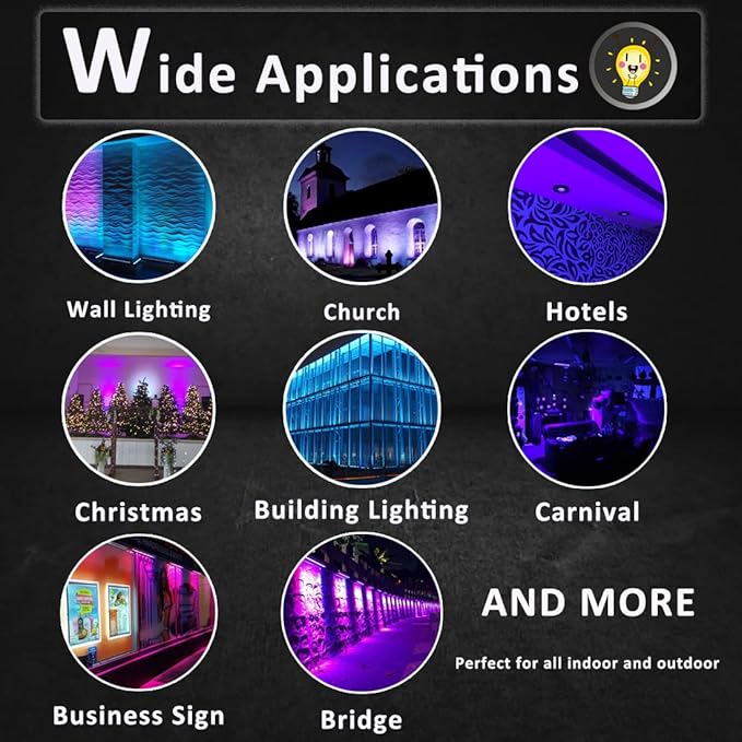 New Upgraded Wall Washer LED Lights 3.2ft/40 Linkable 108W RGBW Color Changing Wash Lights with RF Remote & Switch Control, 120V, 10x60° Beam Angle, Dimmable &Timing&11 Modes LED Light Bar