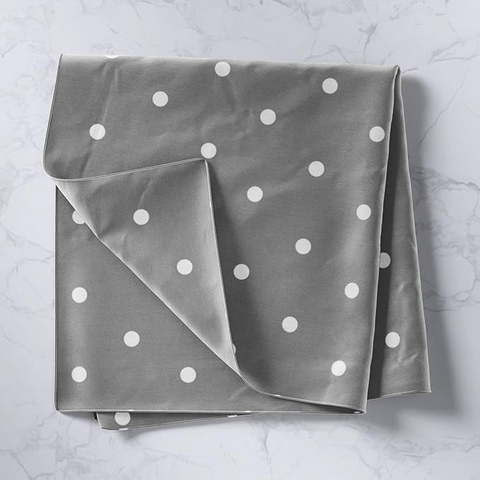 jejeloiu Polka Dots Tapestry White Geometric Circles Wall Art Simple Modern Wall Hanging Blanket for Living Room Bedroom Cartoon French Style Home Decor XLarge 70"x92" White Gray