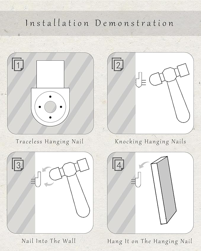 KUVIOKE Morden Mountains Framed Wall Art Boho Pine Tree Forest Nature Landscape Artwork Bohemain Farmhouse Rustic Home Decor 24x36in (Natural Framed)