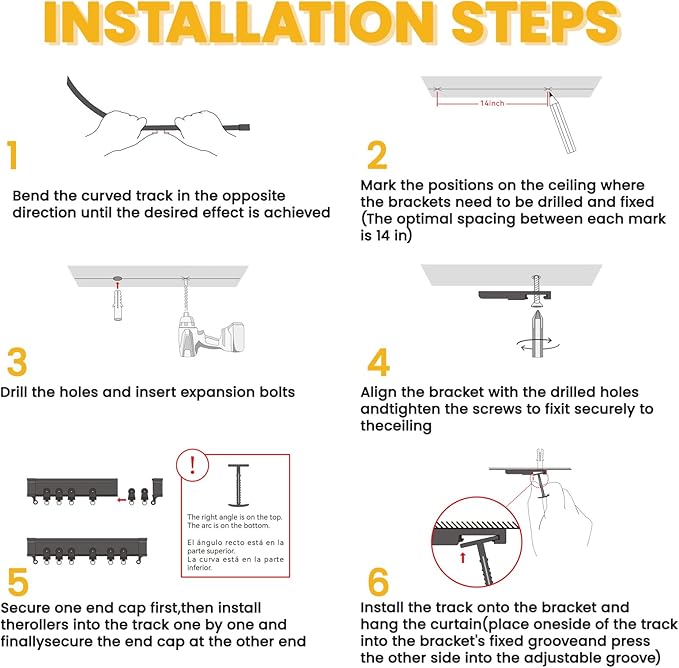 100% Blackout Privacy Room Divider Curtains Thermal Blackout Curtain for Patio Door, Include Ceiling Curtain Track, Bedroom Partition and Shared Office Space(Blue, W100 x L108, 1 Pack)