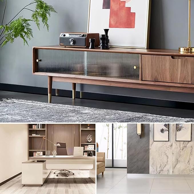 Aluminium Baseboard Molding Trim Height 80mm (3.15") Length 2000mm (6.56ft) Metal Wall Base Right Angle Aluminium Skirting Trim - Elevate Your Home Décor (White, 20pcs)