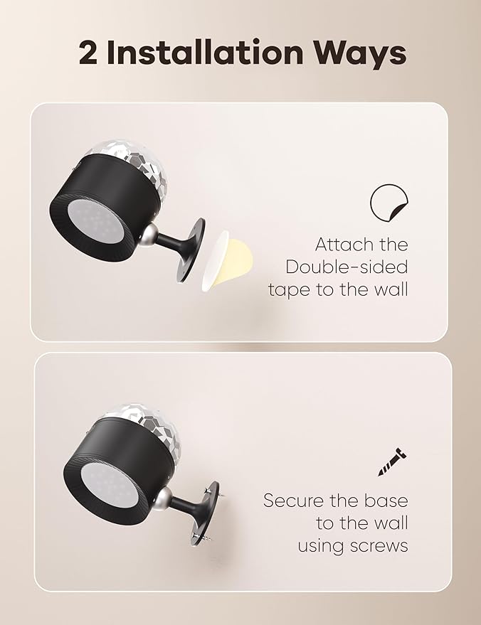 Joyzy Dynamic Wall Light Battery Operated Two-Headed Wall Lighting for Bedroom, Remote and Touch Control Wall Mounted Lamps with Wireless Led Magnetic Wall Sconce