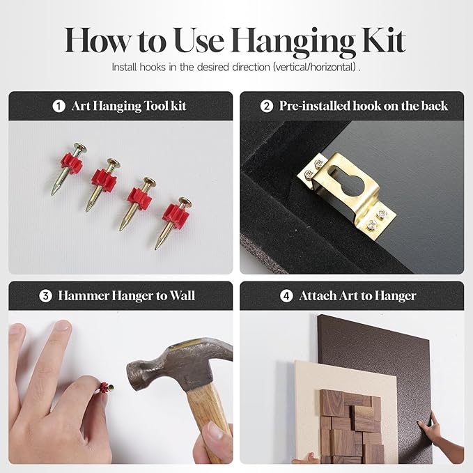 3D Wood Textured Large Neutral Abstract Wall Art, Modern Beige Brown Geometric Paintings Artwork for Walls-Minimalist Wooden Wall Art Decor for Living Room Hallway Dining Room Bedroom Office Aesthetic