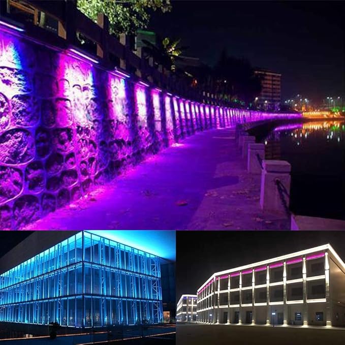 72W Linear Light, 39.5in Wall Washer Light, Linear bar Lamp for Wall, Bridge, Landscape Lighting and Billboard Lighting, Super Bright 7200 Lumens, 3000K Warm White