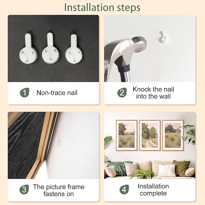 CHDITB Countryside Landscape Framed Canvas Wall Art Set, Nature Inspired Wall Decor, Pathway Art Spiritual Wall Painting, Vintage Art Prints for Living Room, Bedroom, Office - Large Size 16"x24"x3