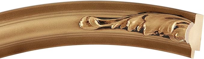 OVALCREST Oval Beveled Wall Mirror for Home Decor - Florence Style - Desert Gold - 20" x 16"