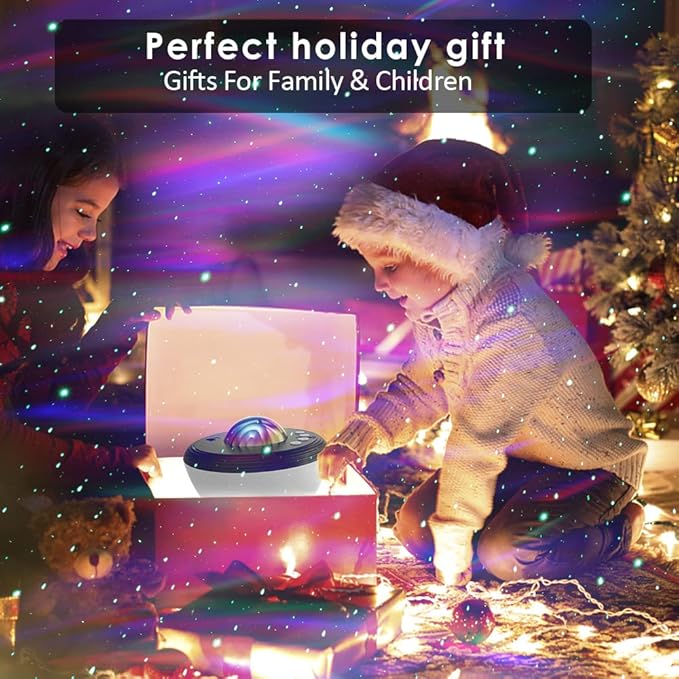 Northern Galaxy Light Aurora Projector,LED Star Projector for Bedroom Nebula Lamp, Remote Control, White Noises,Bluetooth Speaker,Night Light Galaxy Projector for Adults,Bedroom,Living Room
