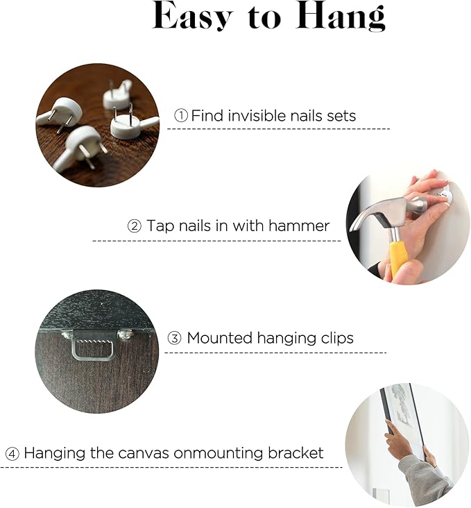 SERIMINO New York Skyline Wall Art, Urban Landscape Abstract Large Wall Decor, City Moon Night Landscape Artwork for Walls, Modern Aesthetic House Decorations Living Room Bedroom Office 24X48 Inch