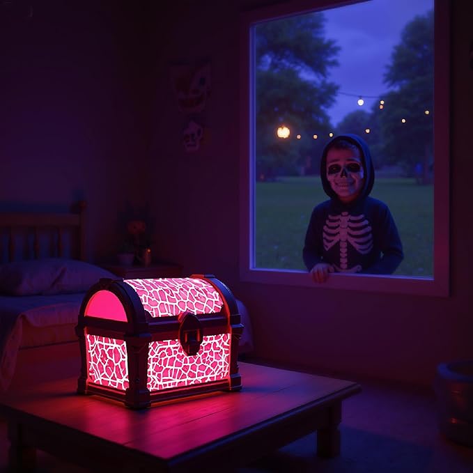 L LOHAS LED Galaxy Projector Night Light, Galaxy & Northern Lights Effect with 8 Colors, Cool Pirate Treasure Nightlight with Timer & Remote Control, for Gifts Kids Boys Girls Bedroom