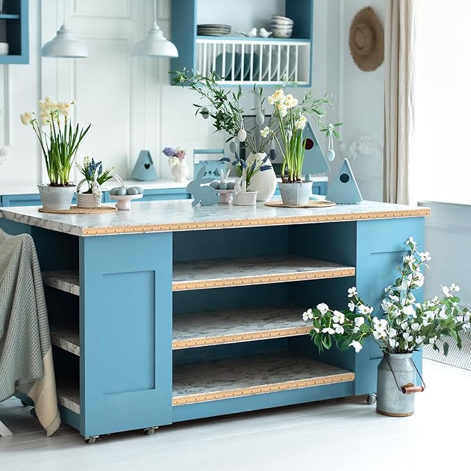 Nuanchu 12 Pcs Unfinished 3D Decorative Wood Trim Molding 15.75inch Decorative Wood Molding Cute DIY Trim for Home Wall Cabinet Shelf Window Door(Bead,12mm)