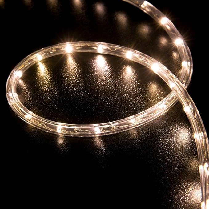 9 Feet of LED Rope Light in Warm White 3500K