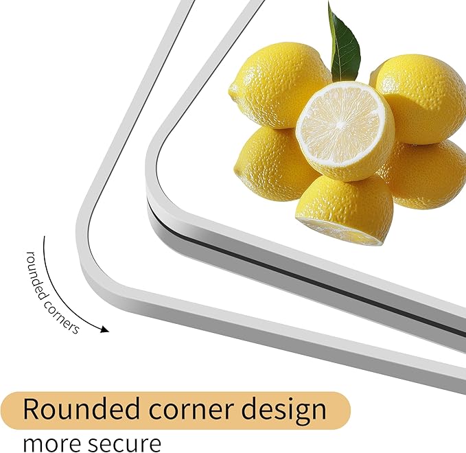 30" x 30"Bathroom Mirror, Silver Wall Mirror with Metal Frame, Decorative Rectangular Vanity Mirror for Bedroom Bathroom Living Room Entryway (Horizontal/Vertical)