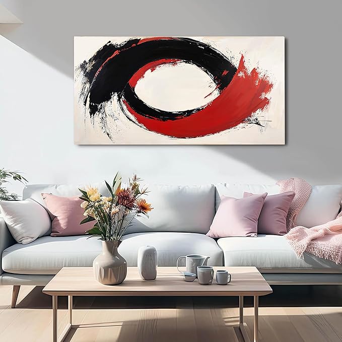 Canvas Wall Art Decor Black and White Wall Art Prints Abstract Canvas Art Wall Decor Modern Abstract Wall Art Decorations Wall Art Pictures for Living Room Artwork for Walls Home Office Decor 20"X40"