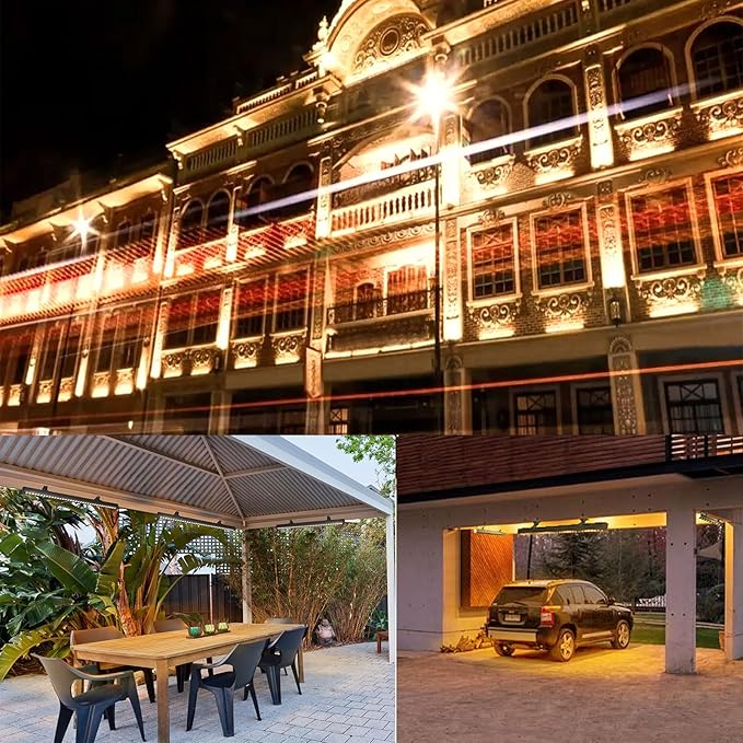 WLED Wall Washer Light 36W 3000K Warm White – 4500LM 40″ Linear LED Light Bar, IP65 Outdoor Wall Wash Lighting for Landscape, Sign & Building, Plug-and-Play 120V Floodlight with 6.56ft Cord