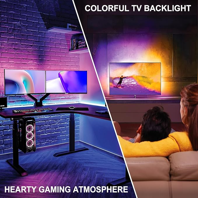 MEIKEE RGB Wall Washer Lights, 42W RGBCW Smart APP Waterproof LED Light Bar, Dimmable Flood Lights for Church Wedding Birthday Party Stage Lighting Christmas Decoration 2 Pack