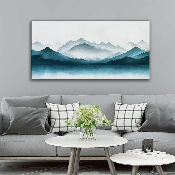 Abstract Canvas Art Wall Decor Dark Wall Art Painting Abstract Art Prints Minimalist Decor Artwork Pictures For Bedroom Kitchen Office Bathroom Home Artwork 20" × 40" Ready To Hang