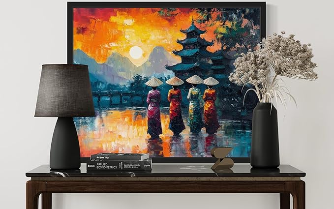 Vietnam Art Print Poster, Asia Oriental Countries Culture Wall Art Asian Paintings for Bedroom Bathroom Living Room Decor 97 (Vietnam, 16 x 20 inches, Unframed)