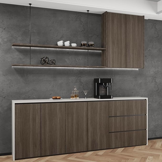 48"×354" 3D Extra Wide Thickness Large Size Dark Grey Black Concrete Wallpaper Peel and Stick Faux Industrial Textured Gray Concrete Cement Contact Paper for Office Bedroom Basement Gym Walls