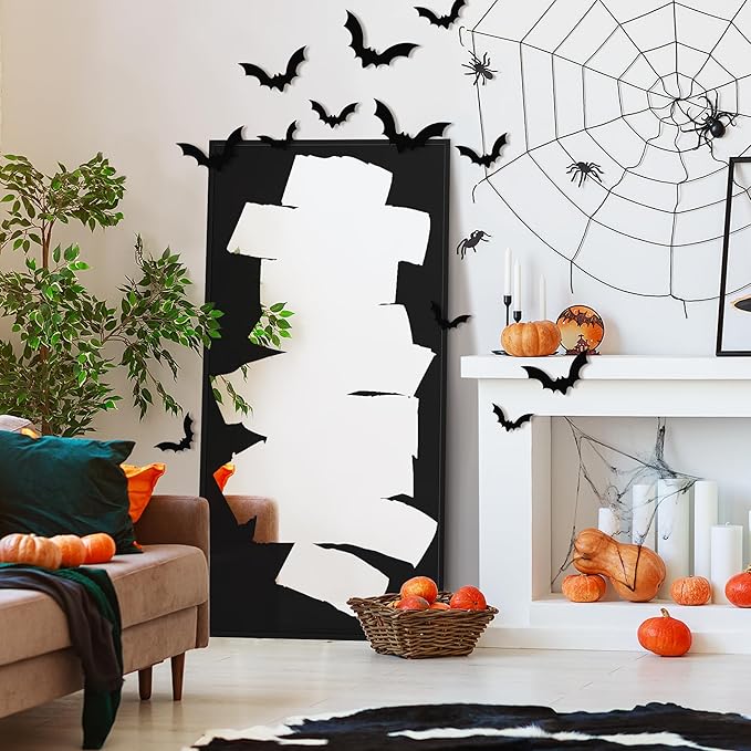 Wall Mirror, Full Length Floor Mirror, Mirror Decorative Wall Art with Graffiti Design, Large Full-Length Mirror for Hallway, Living Room 28"X56"