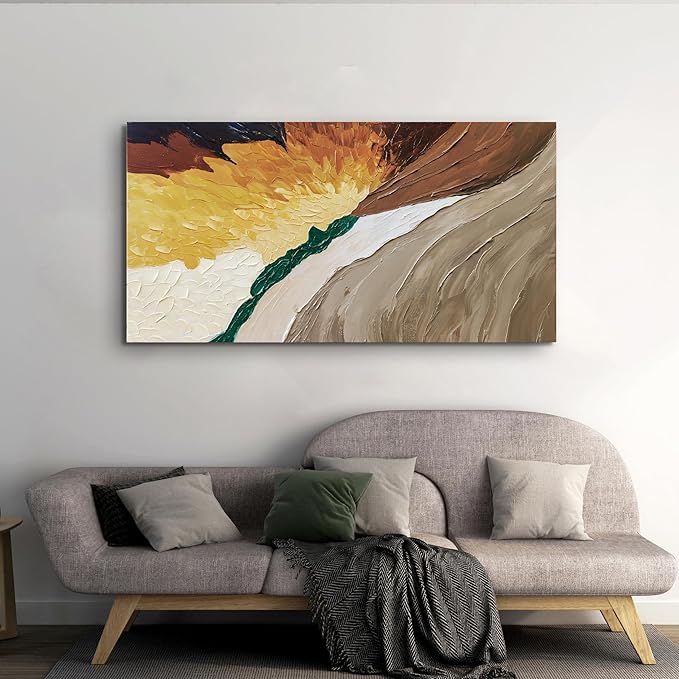 AIXMGSJS Canvas Wall Art Decor Wall Art Pictures for Living Room Canvas Art Wall Decor Abstract Colorful Wall Art Prints Modern Green Wall Art Abstract Artwork for Walls Home Office Decor 20" X 40"